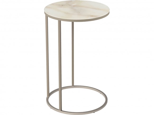 Стол придиванный Калифорния Остин УФ бежевый оникс фото